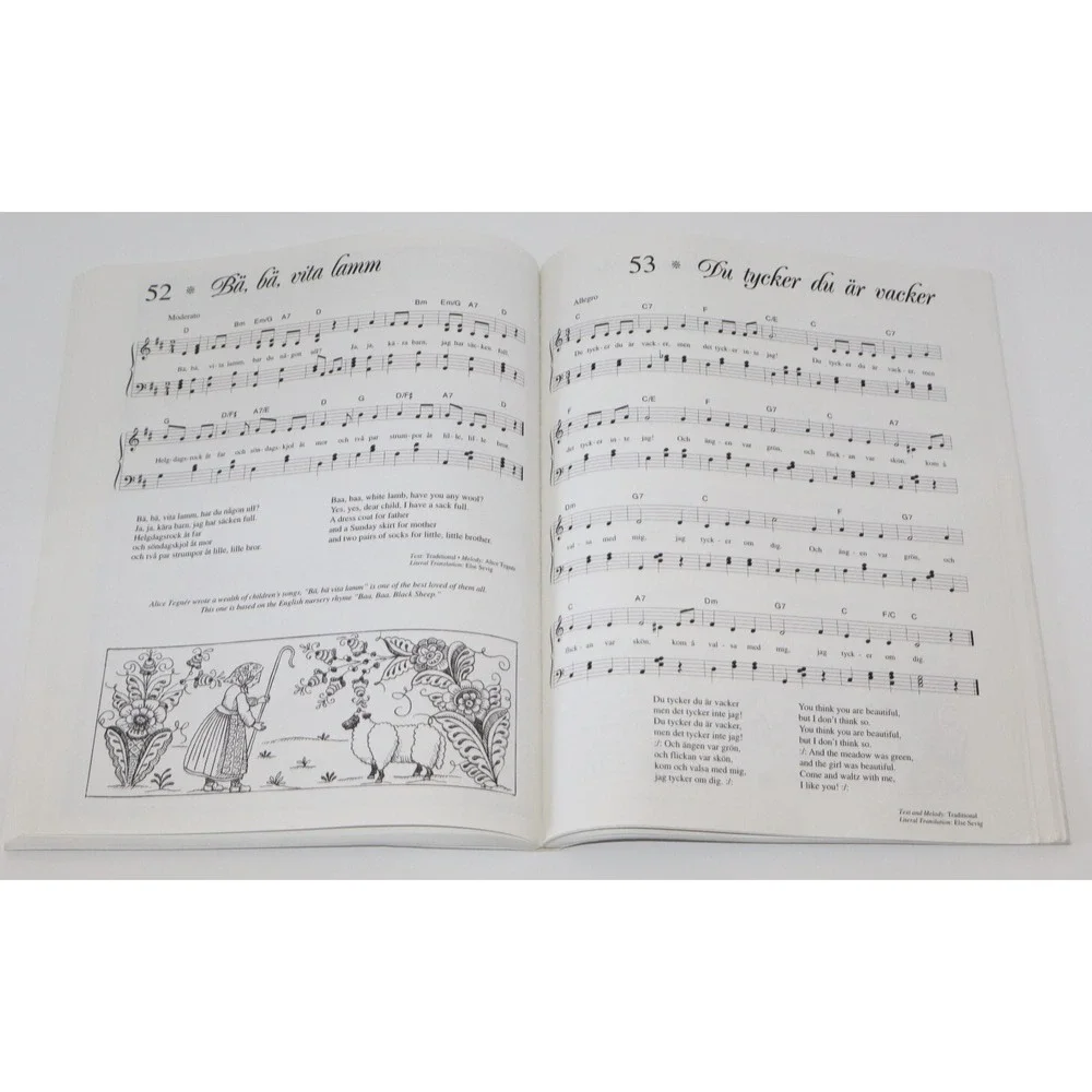 Vintage 90's Mike & Else's Sevig SWEDISH SONGBOOK